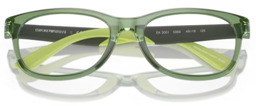  Emporio Armani EK3001 Eyeglasses Youth Kids Boy's Full Rim Pillow Shape 