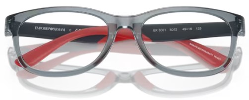  Emporio Armani EK3001 Eyeglasses Youth Kids Boy's Full Rim Pillow Shape 