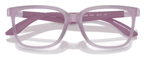  Emporio Armani EK3006 Eyeglasses Youth Kids Girl's Full Rim Pillow Shape 