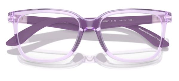  Emporio Armani EK3006 Eyeglasses Youth Kids Girl's Full Rim Pillow Shape 