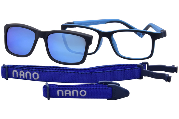  Nano Vista Fangame-SC-3 NAO303 Eyeglasses Youth Kids Full Rim w/Clip-On 