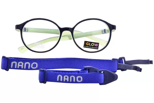  Nano Vista Flicker-Glow-3.0 NAO318 Eyeglasses Youth Kids Full Rim Round Shape 
