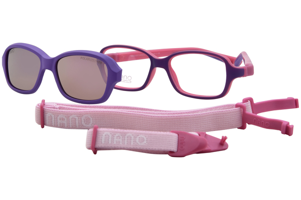 Nano Vista Replay-SC-3.0 NAO300 Eyeglasses Youth Kids Full Rim w/Clip-On 