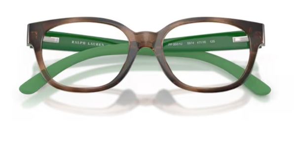  Polo Ralph Lauren PP8551U Eyeglasses Youth Kids Full Rim Pillow Shape 