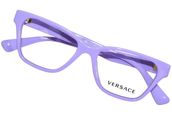  Versace VK3003U Eyeglasses Youth Kids Girl's Full Rim Rectangle Shape 
