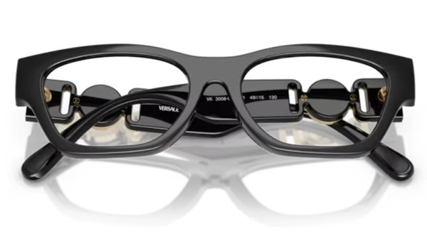  Versace VK3008U Eyeglasses Youth Kids Girl's Full Rim Round Shape 
