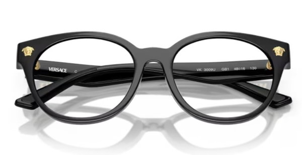  Versace VK3009U Eyeglasses Youth Kids Girl's Full Rim Round Shape 