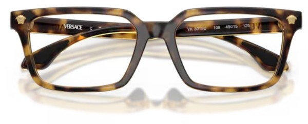  Versace VK3015U Eyeglasses Youth Kids Boy's Full Rim Rectangle Shape 