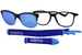Nano Vista Quest-SC-3.0 NAO316 Eyeglasses Youth Kids Full Rim w/Clip-On