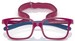 Vogue VY2016 Eyeglasses Youth Kids Full Rim Pillow Shape w/Strap