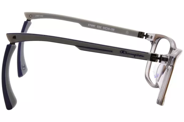  Champion CU Stunt Eyeglasses Youth Kids Boy's Full Rim Rectangle Shape 