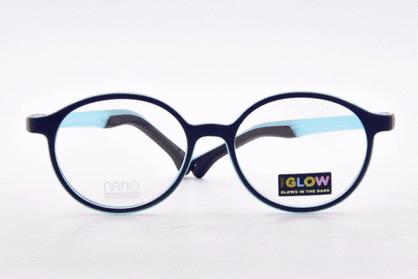  Nano Vista Flicker-Glow-3.0 NAO318 Eyeglasses Youth Kids Full Rim Round Shape 