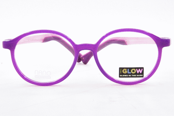  Nano Vista Flicker-Glow-3.0 NAO318 Eyeglasses Youth Kids Full Rim Round Shape 