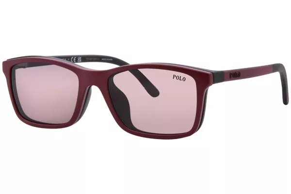  Polo Ralph Lauren PP9506U Eyeglasses Youth Kids Full Rim Square Shape w/Clip On 