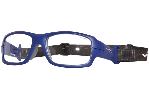  Wiley X Fierce Eyeglasses Youth Full Rim Rectangle Shape 