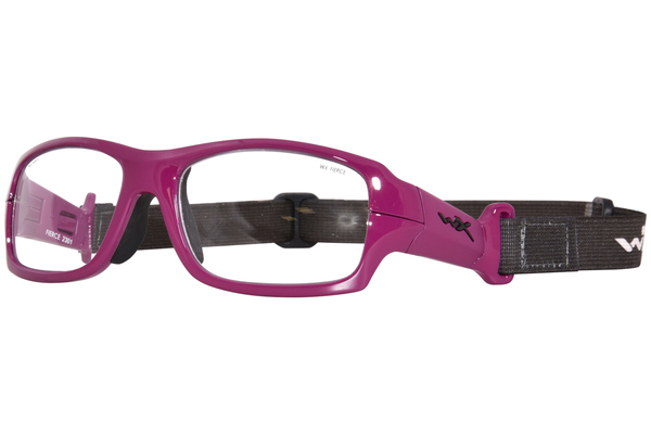  Wiley X Fierce Eyeglasses Youth Full Rim Rectangle Shape 