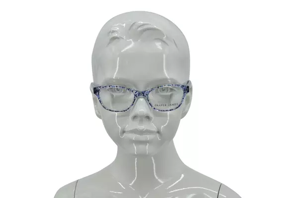  Draper James DJ1001 Eyeglasses Youth Kids Girl's Full Rim Rectangle Shape 
