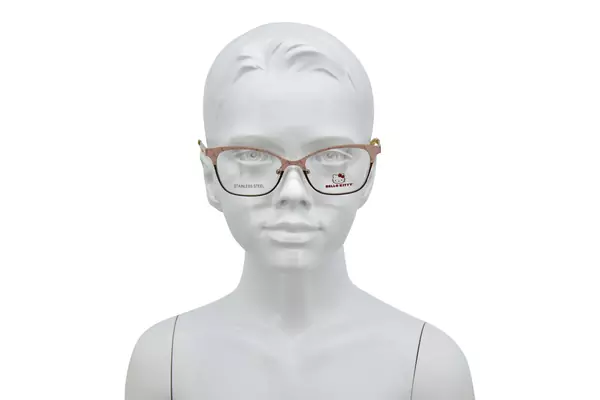  Hello Kitty HK395 Eyeglasses Youth Kids Full Rim Rectangle Shape 