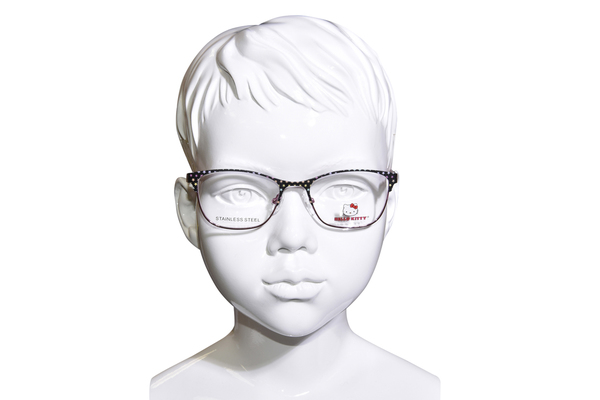  Hello Kitty HK368 Eyeglasses Youth Kids Girl's Full Rim Rectangle Shape 
