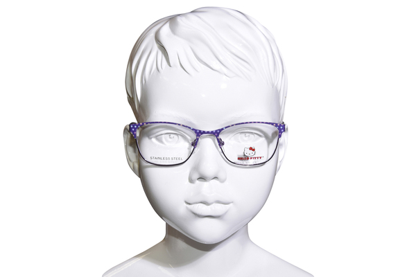  Hello Kitty HK368 Eyeglasses Youth Kids Girl's Full Rim Rectangle Shape 