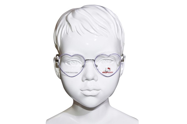  Hello Kitty HK378 Eyeglasses Youth Kids Girl's Full Rim Heart Shape 