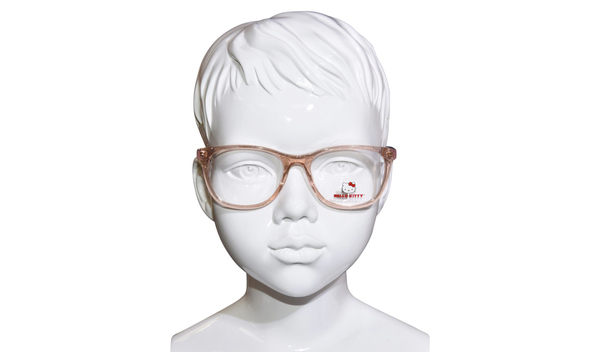  Hello Kitty HK381-1 Eyeglasses Youth Kids Girl's Full Rim Rectangle Shape 