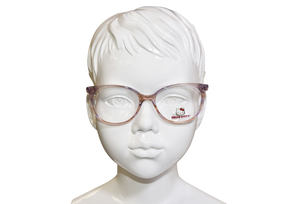  Hello Kitty HK383 Eyeglasses Youth Kids Girl's Full Rim Round Shape 