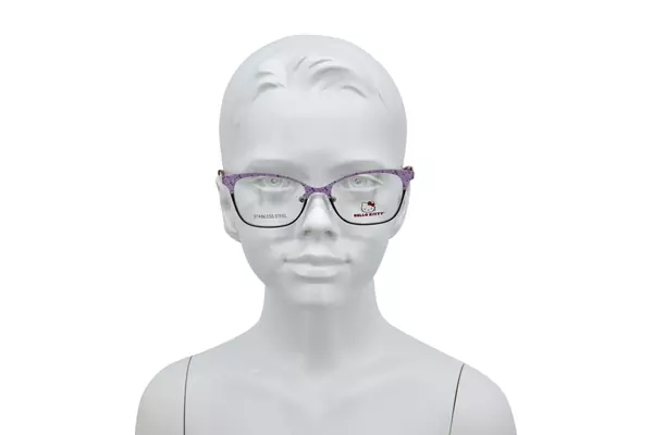  Hello Kitty HK395 Eyeglasses Youth Kids Full Rim Rectangle Shape 