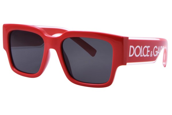Dolce & Gabbana Sunglasses D&G6004 06/7A Red Square Wrap Frames with Red Lenses Dolce & Gabbana | Accessories | Dolce Gabbana Sunglasses  main image 2