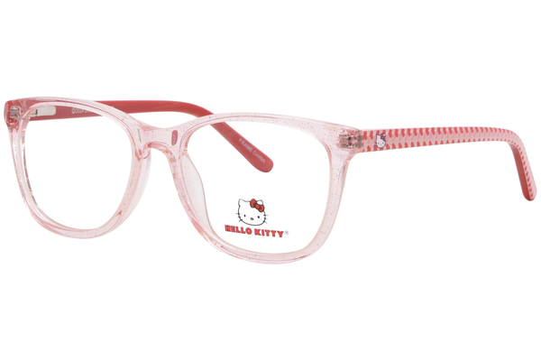 Hello Kitty HK381-3 Eyeglasses Youth Kids Girl's Gold Crystal Full Rim ...